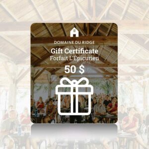 Certificat-cadeau <h6>Forfait L'Épicurien</h6>
